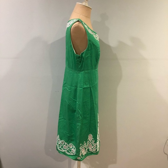 Lilly Pulitzer Green Embroidered Dolly Shift Dress - Picture 3 of 5